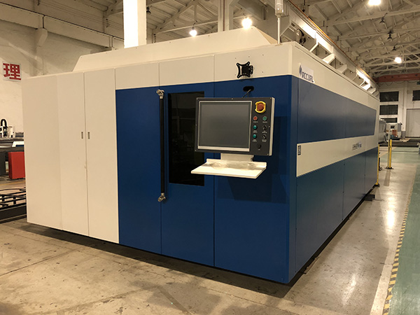  մետաղական պղնձե թերթիկի մանրաթելային լազերային կտրող մեքենա արդյունաբերական մետաղական թերթ կտրող մեքենա